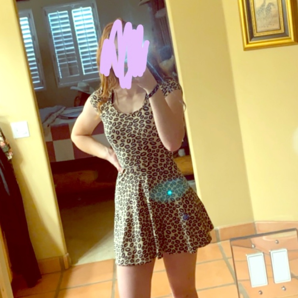This is a divided skater dress